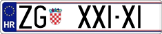 License plate of Croatia, Vanity Plates