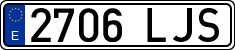 License plates of Spain, Ordinary (2000)