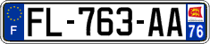 French license plate, SIV (ordinary)