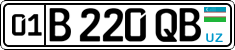 License plate of Uzbekistan, Private owners