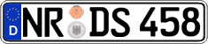German license plate, Regular plates