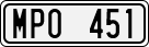 License plate of Sweden, Regular plates