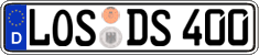 German license plate, Regular plates