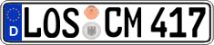 German license plate, Regular plates