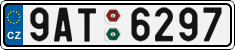 License plate of the Czech Republic, Cars (2001)