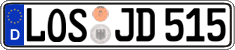 German license plate, Regular plates