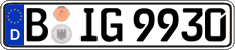 German license plate, Regular plates