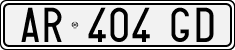 License plate of Italy, Cars (1994 year series)