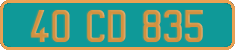 French license plate, Diplomatic