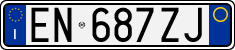 License plate of Italy, Cars (1994 year series)