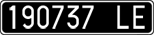 License plate of Italy, Cars (1927 year series)