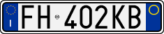 License plate of Italy, Cars (1994 year series)