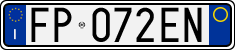 License plate of Italy, Cars (1994 year series)