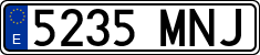 License plates of Spain, Ordinary (2000)