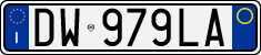 License plate of Italy, Cars (1994 year series)