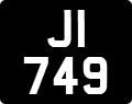 License plate of Jersey, Regular plates (J123456)