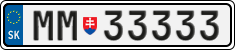 License plate of Slovakia, Vanity Plates