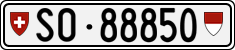 License plate of Switzerland, Cars