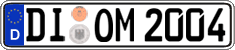 German license plate, Regular plates
