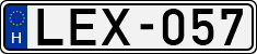 license plates of Hungary, Cars (1990)