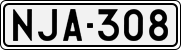 License plate of Finland, Cars