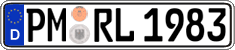 German license plate, Regular plates