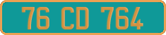 French license plate, Diplomatic
