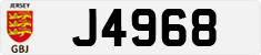 License plate of Jersey, Regular plates (J123456)