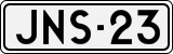 License plate of Finland, Cars