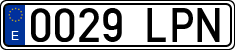 License plates of Spain, Ordinary (2000)