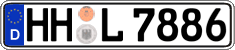 German license plate, Regular plates
