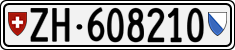 License plate of Switzerland, Cars
