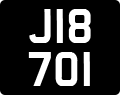 License plate of Jersey, Regular plates (J123456)