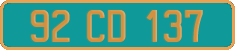French license plate, Diplomatic