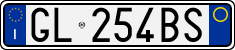 License plate of Italy, Cars (1994 year series)