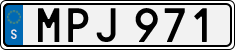 License plate of Sweden, Regular plates