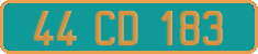 French license plate, Diplomatic