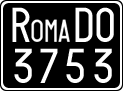 License plate of Italy, Cars (1927 year series)