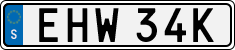 License plate of Sweden, Regular plates