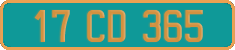 French license plate, Diplomatic
