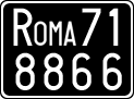 License plate of Italy, Cars (1927 year series)