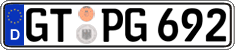 German license plate, Regular plates