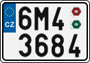 License plate of the Czech Republic, Cars (2001)