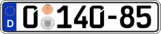 German license plate, Diplomatic