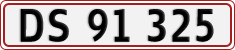 License plate of Denmark, Regular plates