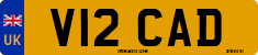 License plate of the United Kingdom, 1983 year system