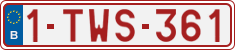 License plate of Belgium, Regular plates (2010)