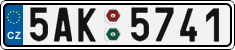 License plate of the Czech Republic, Cars (2001)
