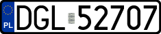 License plates of Poland, Regular car plates