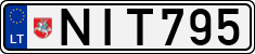 License plate of Lithuania, Cars